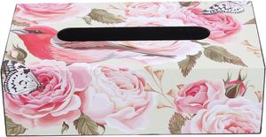 Caja de pañuelos de madera Granja Jardín Hogar Tienda Pañuelos o Servilletas Interior y exterior MDF Esmalte Decoración para sala de estar POR HF CRAFTS - Product Image 3