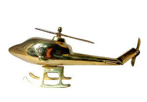 Or décoratif d'avion de table en laiton fait à la main fini utilisé dans le bureau à domicile et le salon d'hôtel. - Product Image 3