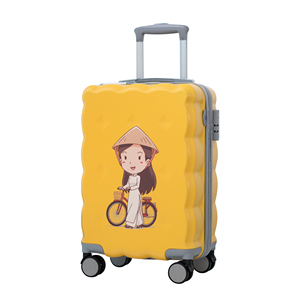 Durable ABS <b>Hard</b> <b>Suitcase</b> 360 <b>Wheels</b> Top Manufacturer Wholesale Promotion Luggage Travel Bag Custom Logo Hung Phat Vietnam Best - Product Image 1