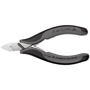 คีมตัดด้านข้างอิเล็กทรอนิกส์ KNIPEX ขนาด 115 มม. รูปทรง 4 ด้าน ไม่มีการขัดเงา - Product Image 3