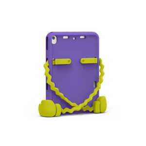 Housse de protection en silicone pour enfants Netzy, antichoc, en mousse EVA, pour iPad 10.2 2021 (9e génération), rose foncé - Product Image 3