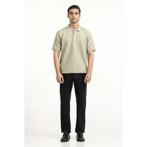 Polo Clásico para Hombre, Antiarrugas, de Seda, con Bordado, en Colores Oscuros, con Patrón Sólido, Tallas hasta 6XL, Corte Corto para Golf, ODM - Product Image 6