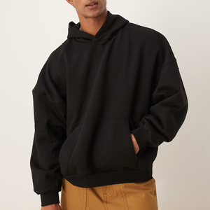 Sweat à capuche en coton épais pour hommes unisexe Streetwear Fit bouffée impression pull sweat Design graphique Hip Hop sweats à capuche en gros - Product Image 3