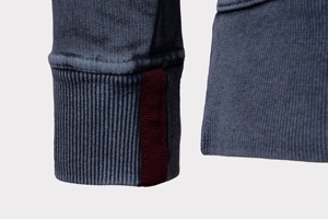 Sudadera con capucha para hombre de algodón mezclado, color gris lavado, de alta calidad, cómoda y de corte relajado para uso diario. - Product Image 5