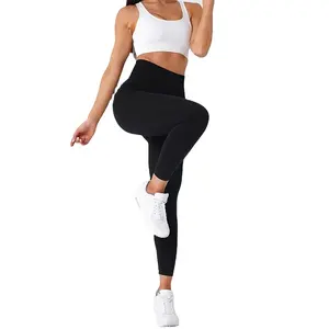专业制造加大码定制瑜伽服女性健身套装定制运动服裹腿
