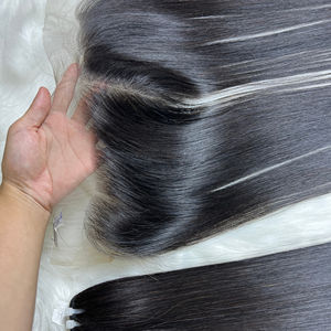 Extensions de cheveux vietnamiens 100% naturels non traités, cuticules alignées, avec closure en dentelle - Product Image 1