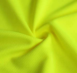 Chemise de travail boutonnée à manches longues pour polyester fluorescent haute visibilité Logo imprimé par transfert de chaleur personnalisé Sécurité réfléchissante - Product Image 2