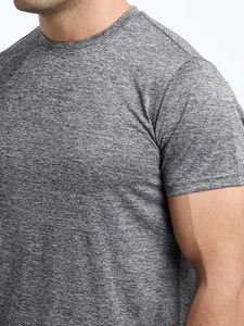 เสื้อยืดสำหรับวิ่ง100% ฟิตเนสในยิมเสื้อทีเชิ้ตผ้าโพลีเอสเตอร์สำหรับผู้ชาย - Product Image 6