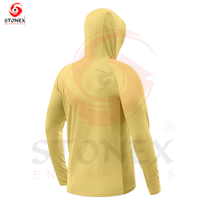 Sudadera con capucha de pesca de rendimiento de manga larga ligera de ropa de gran oferta Sudadera con capucha de bambú personalizada para hombres - Product Image 5