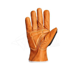 Mécanicien de travail utilitaire de paume en cuir à haute dextérité et gants de travail d'assemblage de sécurité industrielle à vendre - Product Image 4