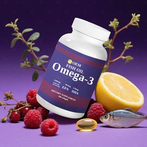 <span class=keywords><strong>Huile</strong></span> <span class=keywords><strong>de</strong></span> <span class=keywords><strong>poisson</strong></span> Oméga 3 Premium 1000mg en gélules molles, complément <span class=keywords><strong>de</strong></span> DHA pour adultes, favorise la santé cardiaque, la fonction cérébrale et la flexibilité des articulations - Product Image 1