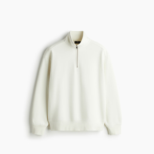 Sweat-shirt à demi-zip pour homme, coupe décontractée, pull d'hiver, confortable, doux au toucher, manches longues, style urbain, haut - Product Image 3