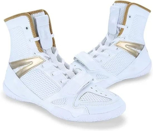 Zapatos de levantamiento de pesas de cuero PU duraderos con diseño de correa para un fuerte agarre y soporte durante las sesiones de gimnasio - Product Image 1
