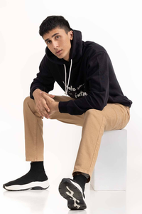 Sudaderas con capucha con cordón de invierno para hombre en blanco de poliéster térmico de algodón con estampado 3D personalizadas - Product Image 2