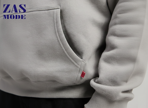 Sudadera Gruesa de 300gsm 500gsm con Logotipo Personalizado del Fabricante, Sudadera con Hombros Caídos, Estilo Francés, Holgada, Corta, de Gran Peso para Hombre - Product Image 3