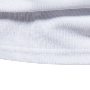 Mode été Nouveau Polo homme Uni Casual Coton Peigné Polo homme Coupe ajustée Respirant Polo à manches courtes - Product Image 5