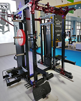Entraîneur multifonctionnel commercial, système complet de croisement de câbles, rack de squat, certifié CE/ISO9001/ROHS, 592 kg