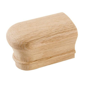 Múltiples opciones de madera, madera de caucho, 7009, extremo devuelto, accesorio para pasamanos, piezas para escaleras, escalera elegante moderna, pasamanos Bacony EFS - Product Image 1