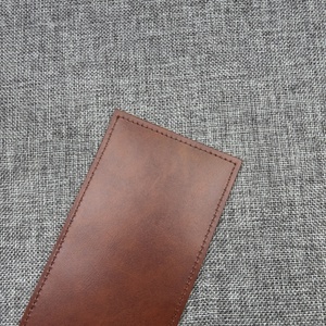 Luxury Genuine Leather Eco-Friendly Durable Portable <b>Knife</b> Fork <b>Holder</b> Table Organizer Custom Logo for Hotel Catering LYR-0060 - Product Image 4