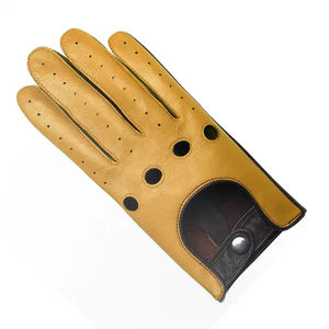 Gants de conduite en cuir confortables, élégants et de haute qualité avec protection UV pour le cyclisme et les activités de plein air, design de logo personnalisable - Product Image 5