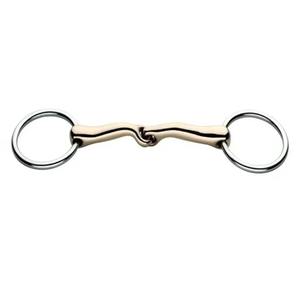 Bocado de Acero Inoxidable de Alta Resistencia para Caballos, Anillo Hueco Articulado, Bocado de Anillo Abierto para Suministros Ecuestres - Product Image 1