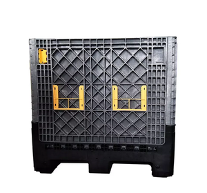 Heavy Duty Logistics Moving Plastic Pallet <strong>Container</strong> <strong>Stacking</strong> <strong>Crate</strong> Bulk Bin Agriculture Vegetables Fruit Pallet Box With Wheels - Product Image 3