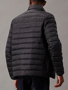 Chaquetas de Hombre de Poliéster Reciclado Ligero de Alta Calidad con Cuello Alto y Bolsillos Laterales con Cremallera, Chaqueta Acolchada para Hombre - Product Image 2