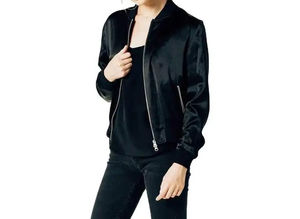 Blouson Bomber Femme Hiver Chaud à Manches Longues Col Montant Écologique Séchage Rapide Impression Logo Personnalisé Prix de Gros Usine - Product Image 6