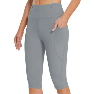 Entraînement Sport sans couture Scrunch bout à bout Yoga Leggings taille haute Fitness exercice vêtements de sport taille élastique pantalon de Yoga court - Product Image 4