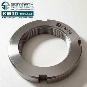 Tuercas de Seguridad KM10 de Alta Calidad, Tuercas Métricas de Precisión para Ejes de Rodamientos, para un Montaje Seguro, Acero Inoxidable - Product Image 5