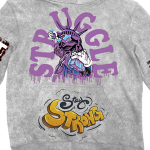 Sweat à capuche zippé vintage en molleton 100 % coton épais pour homme, personnalisé, avec patchs et effet vieilli, coupe ample, pour l'hiver, imprimé numériquement, vente en gros - Product Image 3