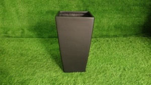 Maceta de fibra de vidrio redonda FRP minimalista elegante con acabado tallado a mano ligero para pantallas de plantas de hogar y jardín - Product Image 2