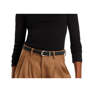 Top casual a collo alto in jersey a coste Donni per la stagione primaverile - Product Image 3