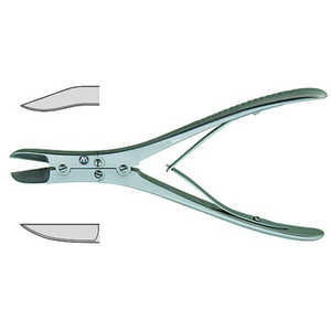 Herramientas quirúrgicas dentales de acero inoxidable curvadas de 18,5 cm para huesos de acero inoxidable - Product Image 1