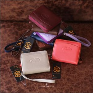 Elegant Handmade <b>Women</b> <b>Leather</b> <b>Wallet</b> Premium Multi Color Wristlet Clutch with Secure Zipper Handmade From Indonesia - Product Image 2