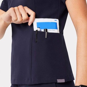 Diseño único Scrub Enfermera Uniforme médico Traje Mujeres Scrubs Uniformes Conjuntos Uniforme de enfermera de moda - Product Image 3