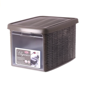กล่องเก็บของพลาสติก ELEGANCE สีเทาโดฟ รุ่น 30022 ขนาด 5.5 ลิตร ทนทานและมีสไตล์ - Product Image 2