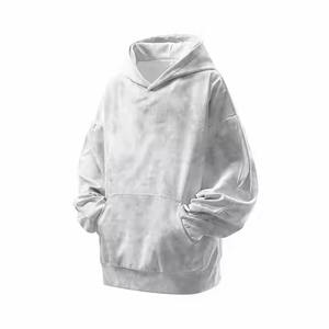 Sweat à capuche vintage délavé à l'acide pour hommes en gros Senior 3D imprimé tie-dye à capuche col brodé Technics sweat à capuche coupe ample unisexe - Product Image 4