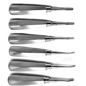 Instrumental Quirúrgico para Cirugía Oral, Juego de Elevadores de Raíz para Luxación Dental, 6 Piezas, Acero Inoxidable - Product Image 6