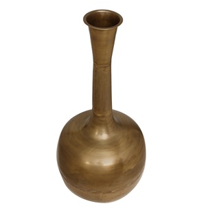 Antique Brass Iron Pot with High Top Modern Design Functional As Home Garden Decor <b>Floor</b> <b>Vase</b> Pots/Planter - Product Image 3