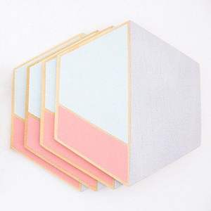 CLUB diseño único posavasos de resina epoxi de madera para café té bebida madera personalizar cuadrado redondo taza de té - Product Image 5