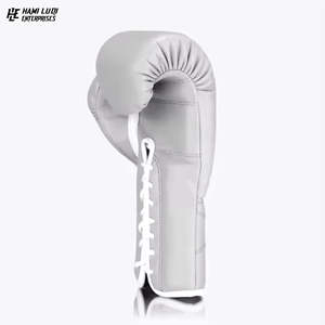 Venta al por mayor profesional Sparring entrenamiento Kick Boxing guantes logotipo personalizado e impresión de alta calidad genuino Pu cuero - Product Image 3