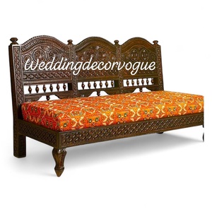 Chất Lượng Cao Cấp Ba Ghế <span class=keywords><strong>Sofa</strong></span> Set Cho Lễ Hội Đám Cưới Với Đệm Thoải Mái Và Lâu Dài Chất Liệu Ấn Độ Nhà Cung Cấp - Product Image 2