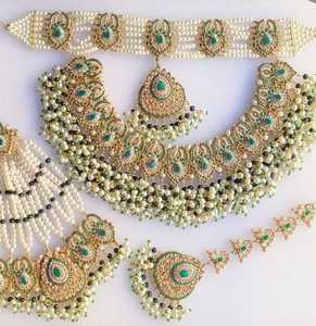 ชุดปักหินสีจีแบบดั้งเดิมสำหรับเจ้าสาวสร้อยคอสองชั้นทำจากสแตนเลสสำหรับงานแต่งงาน - Product Image 3