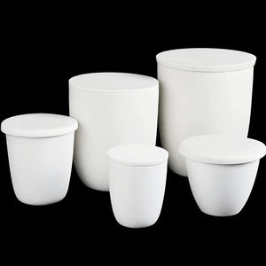 Creuset en céramique d'alumine (Al2O3) et corindon <span class=keywords><strong>AL</strong></span>-RA 5ml 10ml 30ml 50ml pour four à moufle de laboratoire haute température - Product Image 3