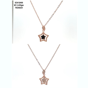 Nuevo collar de Lariat de mariposa con cuentas de la suerte, collar con colgante de cadena geométrica chapado en oro rosa, collar de cadena de clavícula para mujer a la moda - Product Image 2