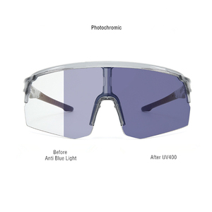 Lunettes de soleil de sport photochromiques et bloquant la lumière bleue et uv400 lunettes <span class=keywords><strong>antireflet</strong></span> photogray lunettes transparentes à changement de couleur en plein air - Product Image 1