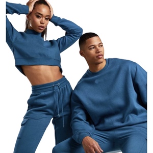 Ropa de calle de gran tamaño para hombre con logotipo personalizado, chándal con capucha y cremallera para hombre, conjunto de chándal en blanco, chándal para correr - Product Image 1