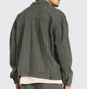 Chaqueta Vaquera Vintage Ligera para Hombre, Transpirable y Cómoda, con Cuello Alto para Primavera, Logotipo Personalizado Incluido, Precio Competitivo - Product Image 1