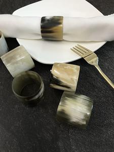 Servilleteros de Cuerno de Búfalo, Porta Servilletas Redondos para Hoteles de Lujo, Restaurantes y Mesas de Boda, Alta Calidad - Product Image 5
